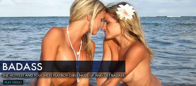 playboytv, playboy nude models shooting guns & rifles in the desert naked